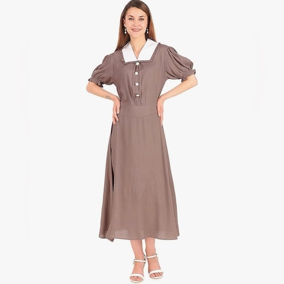 Bohee Wohee Dresses & Skirts - Coral Knee Length Dress Thanksgiving Colonial Women’s Large